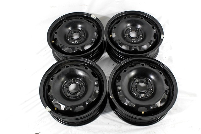 CONJUNTO DE LLANTA 14'' OEM N. 101154 SET 4 CERCHI IN FERRO PIEZAS DE COCHES USADOS VOLKSWAGEN POLO (DAL 02/2014) DIESEL DESPLAZAMIENTO 14 ANOS 2015