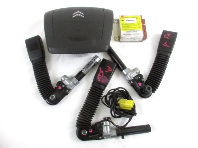 KIT AIRBAG COMPLETA OEM N. 19581 KIT AIRBAG COMPLETO PIEZAS DE COCHES USADOS CITROEN JUMPER (2006 - 2014) DIESEL DESPLAZAMIENTO 22 ANOS 2007