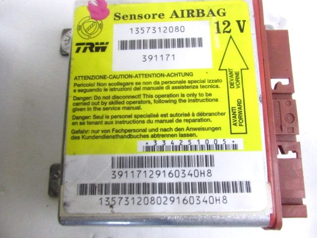 KIT AIRBAG COMPLETA OEM N. 19581 KIT AIRBAG COMPLETO PIEZAS DE COCHES USADOS CITROEN JUMPER (2006 - 2014) DIESEL DESPLAZAMIENTO 22 ANOS 2007