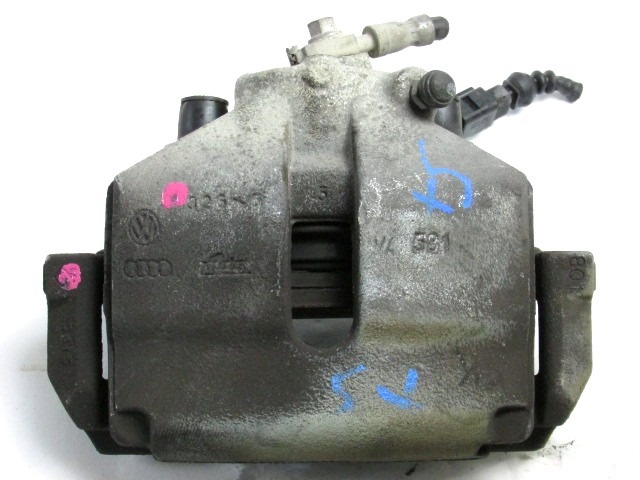 DELANTERO IZQUEIRDO DE FRENO OEM N. 1K0615123E PIEZAS DE COCHES USADOS VOLKSWAGEN TOURAN 1T2 (2006 - 2010)DIESEL DESPLAZAMIENTO 19 ANOS 2006