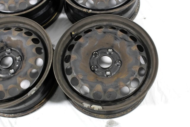 CONJUNTO DE LLANTA 16'' OEM N. 31107 SET 4 CERCHI IN FERRO PIEZAS DE COCHES USADOS VOLKSWAGEN PASSAT B6 3C BER/SW (2005 - 09/2010)  DIESEL DESPLAZAMIENTO 20 ANOS 2009