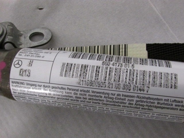 AIRBAG DE CABEZA, LADO IZQUIERDO OEM N. A2118600905 PIEZAS DE COCHES USADOS MERCEDES CLASSE E W211 BER/SW (06/2006 - 2009)DIESEL DESPLAZAMIENTO 30 ANOS 2007