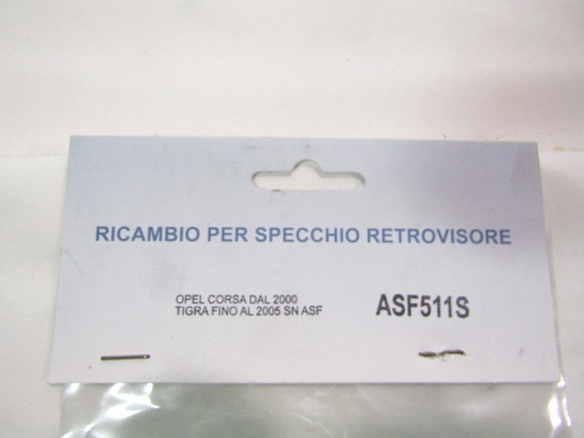 CRISTAL DE ESPEJO OEM N. 1428863 PIEZAS DE COCHES USADOS OPEL CORSA C (10/2000 - 2004) BENZINA DESPLAZAMIENTO 10 ANOS 2001