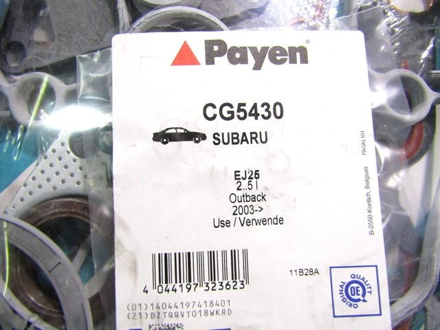 JUNTA DE CABEZA OEM N. 52152000 PIEZAS DE COCHES USADOS SUBARU OUTBACK (1998 - 2003)BENZINA DESPLAZAMIENTO 25 ANOS 1999