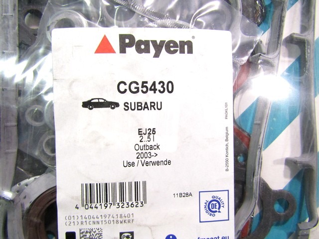 JUNTA DE CABEZA OEM N. 52152000 PIEZAS DE COCHES USADOS SUBARU OUTBACK (1998 - 2003)BENZINA DESPLAZAMIENTO 25 ANOS 1999