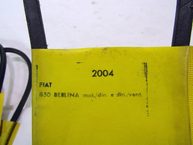 2004 CINGHIA TRAPEZOIDALE MOTORE DINAMO E DINAMO VENTOLA PIRELLI FIAT 850 0.9 B 38 KW RICAMBIO NUOVO