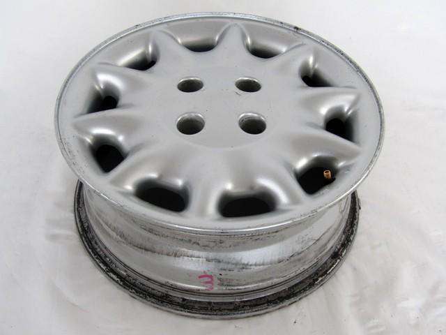 CERCHIO IN LEGA DA 15 POLLICI 4 FORI CITROEN C5 2.2 D 98KW AUT 5P (2002) RICAMBIO USATO 6JX15 CH4-15 INTERASSE 4X108MM