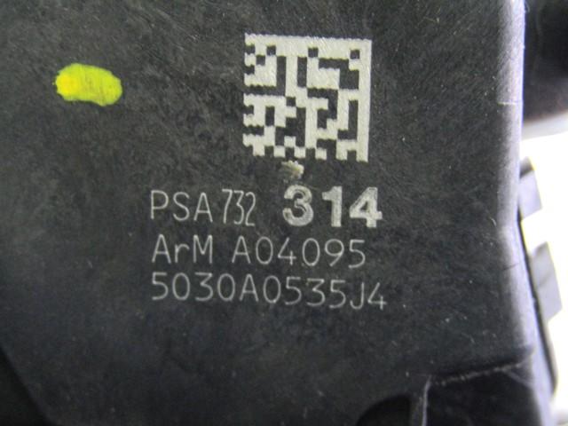 9800624880 CHIUSURA SERRATURA PORTA POSTERIORE SINISTRA CITROEN C3 1.4 G 54KW 5M 5P (2010) RICAMBIO USATO 
