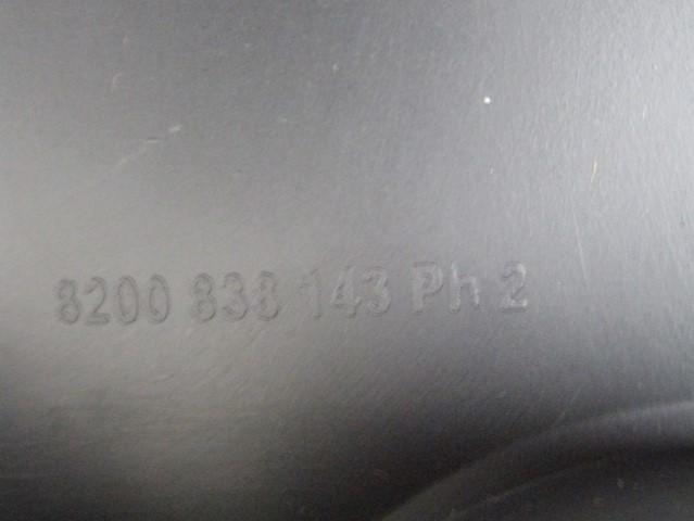 8200838002 TUNNEL CENTRALE RENAULT CLIO 1.2 B 55KW 5M 5P (2011) RICAMBIO USATO 
