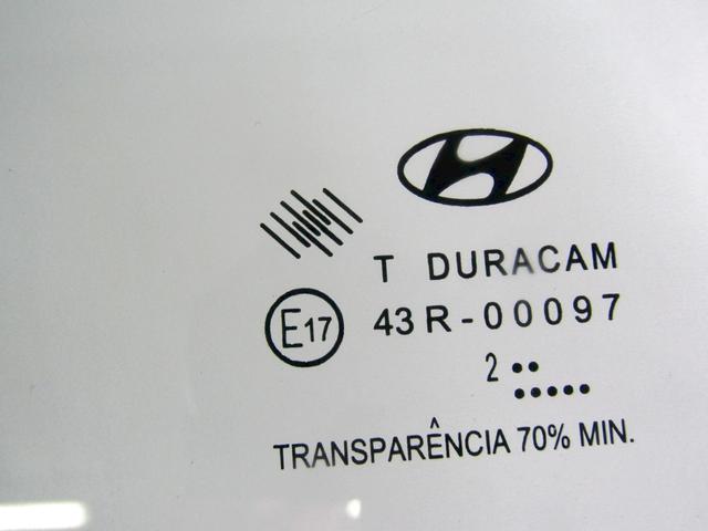 824111J010 VETRO SCENDENTE PORTA ANTERIORE SINISTRA HYUNDAI I20 1.2 G 63KW 5M 5P (2013) RICAMBIO USATO