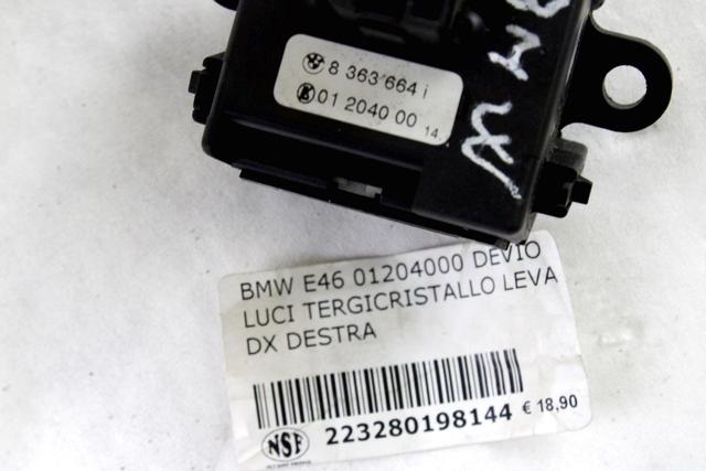 8363664 DEVIOLUCI GRUPPO DI COMANDO TERGICRISTALLI BMW 320 D  E46 2.0 110KW D 5P 5M (2002) RICAMBIO USATO 