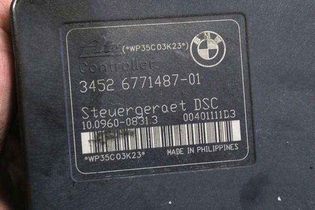 34516771486 CENTRALINA POMPA AGGREGATO ABS BMW SERIE 1 118 D E87 2.0 D 90KW 6M 5P (2005) RICAMBIO USATO 10.0206-0225.4 34526771487 10.0960-0831.3