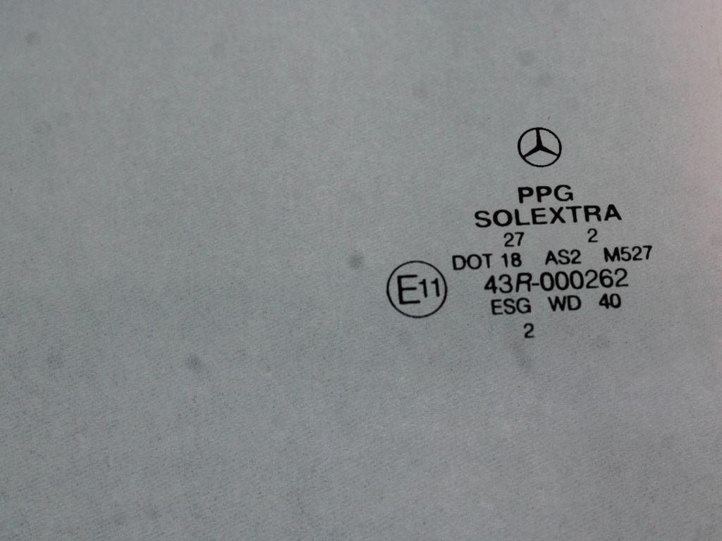 A2037350110 VETRO SCENDENTE PORTA POSTERIORE SINISTRA MERCEDES CLASSE C C200 W203 2.2 D 85KW 6M 4P (2002) RICAMBIO USATO 