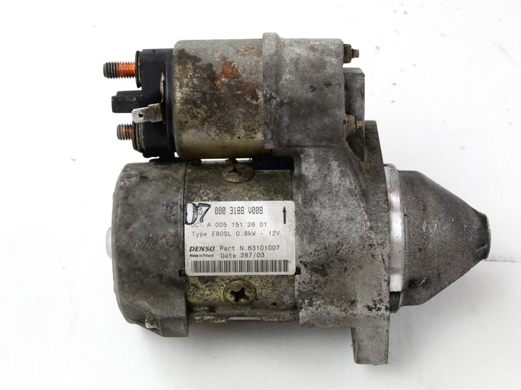 0003188V008 MOTORINO AVVIAMENTO SMART ROADSTER 452 0.7 B 60KW AUT 3P (2005) RICAMBIO USATO A0051512601