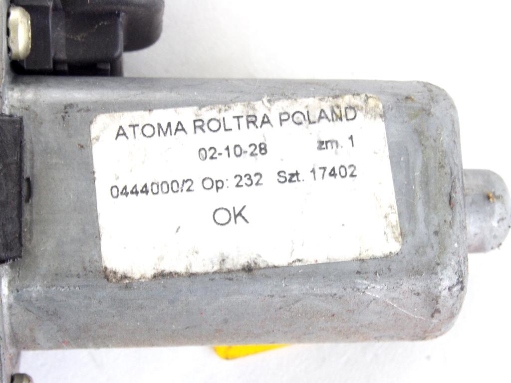 46512304 MOTORINO MECCANISMO ALZA-VETRO ALZA-CRISTALLO PORTA ANTERIORE SINISTRA FIAT 600 1.1 B 5M 3P 40KW (2008) RICAMBIO USATO