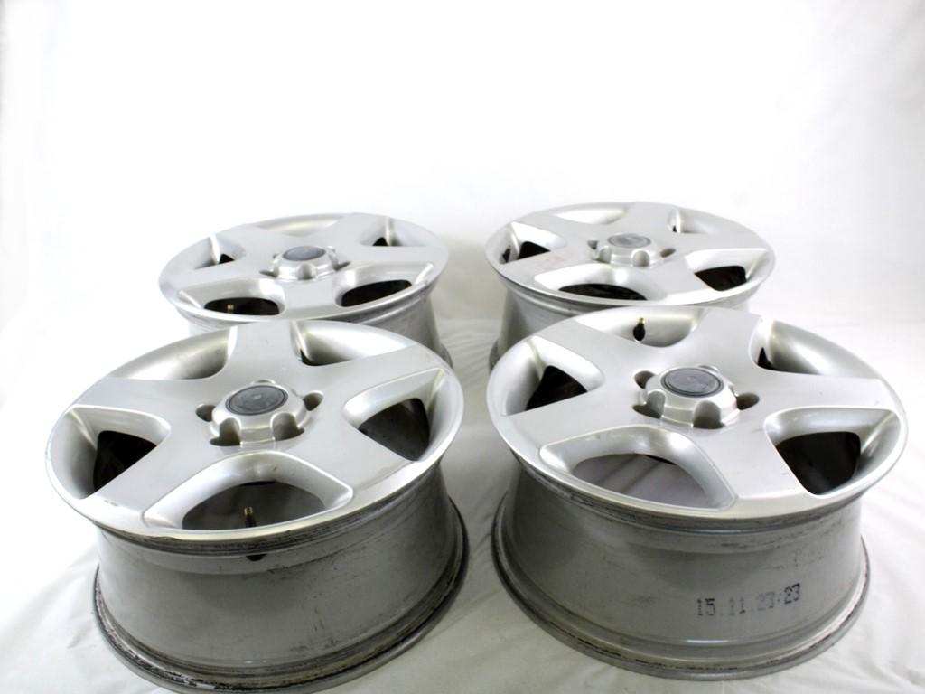 7L6601025E SET 4 CERCHI IN LEGA DA 17 POLLICI 5 FORI 7.5JX17H2 ET 55 VOLKSWAGEN TOUAREG 2.5 D 4X4 128KW AUT 5P (2004) RICAMBIO USATO INTERASSE 5X120