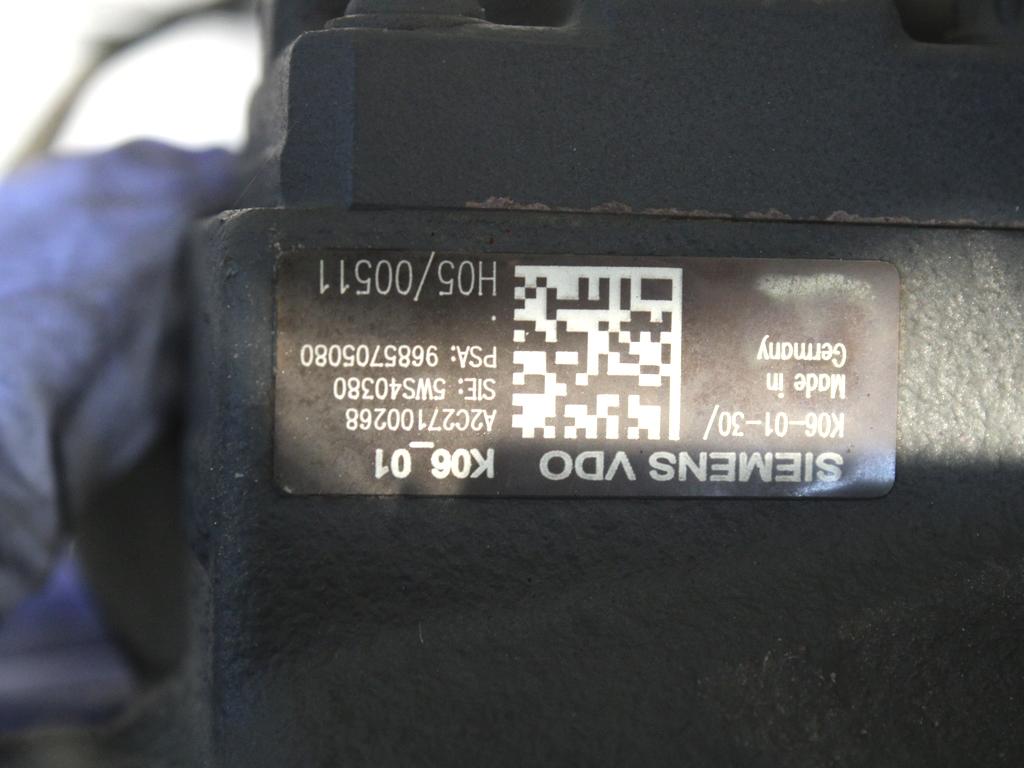 QXWA MOTORE FORD S-MAX 2.0 D 103KW AUT 5P (2008) RICAMBIO USATO CON POMPA INIEZIONE E SERIE INIETTORI 9641752610 1376254 7G9Q-6L084-FB