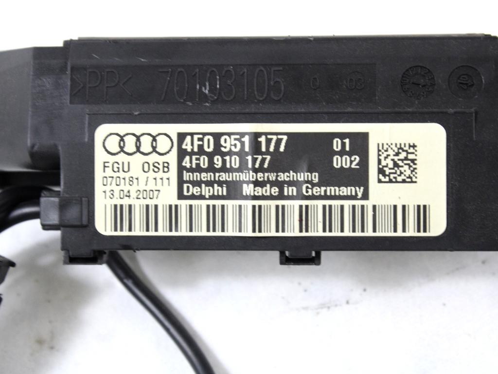 4F0951177 SENSORE ALLARME RILEVAZIONE MOVIMENTO AUDI A6 SW 3.0 D 4X4 171KW AUT 5P (2007) RICAMBIO USATO