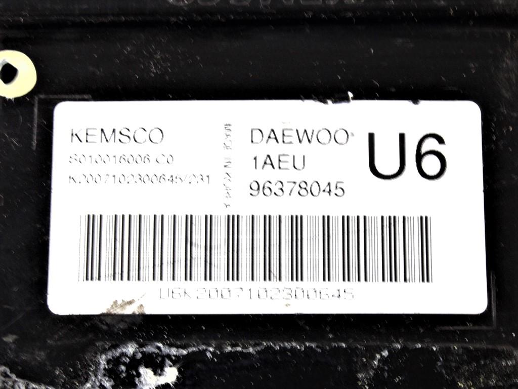 96378045 CENTRALINA INIEZIONE MOTORE DAEWOO NUBIRA R 1.6 B 16 V 76 KW SW (2002) RICAMBIO USATO