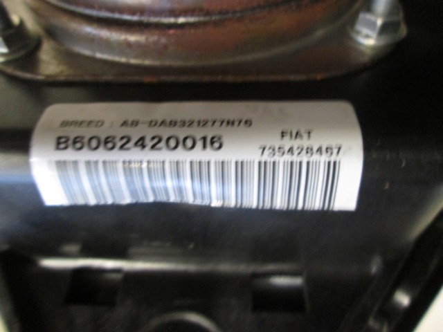 KIT AIRBAG COMPLETA OEM N. 16589 KIT AIRBAG COMPLETO PIEZAS DE COCHES USADOS FIAT MULTIPLA (2004 - 2010) BENZINA/METANO DESPLAZAMIENTO 16 ANOS 2008