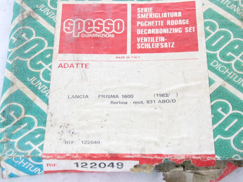 122049 KIT GUARNIZIONI SCARICO E ASPIRAZIONE MOTORE SPESSO LANCIA PRISMA 1.6 B 77KW (1983) RICAMBIO NUOVO