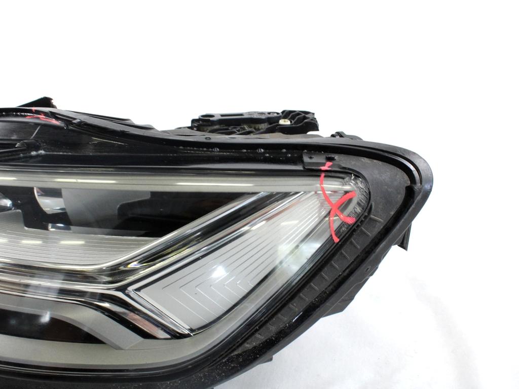 4G0941033H FARO FANALE ANTERIORE SINISTRO FULL LED AUDI A6 C7 SW 2.0 D 140KW AUT 5P (2017) RICAMBIO USATO VETRO TRASPARENTE GRAFFIATO, SUPPORTI DANNEGGIATI, PARTE POSTERIORE DANNEGGIATA