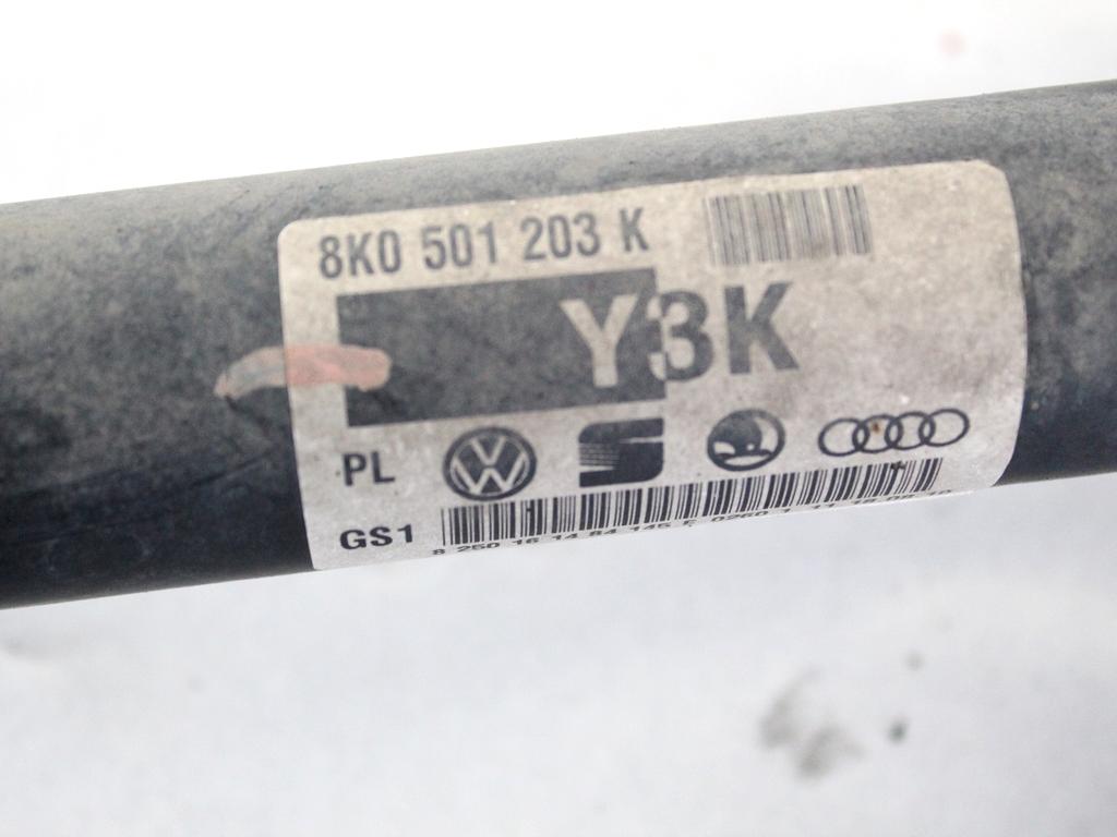 8K0501203K SEMIASSE SEMIALBERO POSTERIORE SINISTRO AUDI A5 3.0 D 4X4 176KW AUT 5P (2011) RICAMBIO USATO