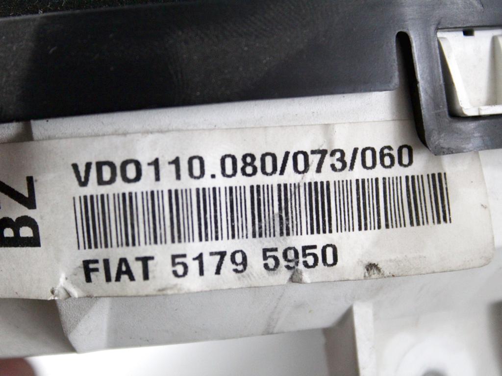 51795950 QUADRO STRUMENTI CONTACHILOMETRI FIAT MULTIPLA 1.6 M 76KW 5M 5P (2009) RICAMBIO USATO