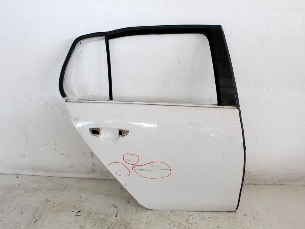 5K6833056K PORTA POSTERIORE DESTRA VOLKSWAGEN GOLF 6 1.6 D 77KW AUT 5P (2009) RICAMBIO USATO STRISCIATA