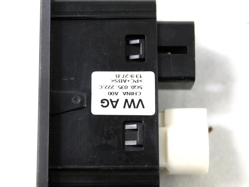 5G0035222C PORTA INGRESSO USB AUX VOLKSWAGEN GOLF 7 1.2 B 63KW 5M 5P (2014) RICAMBIO USATO 5Q0035724