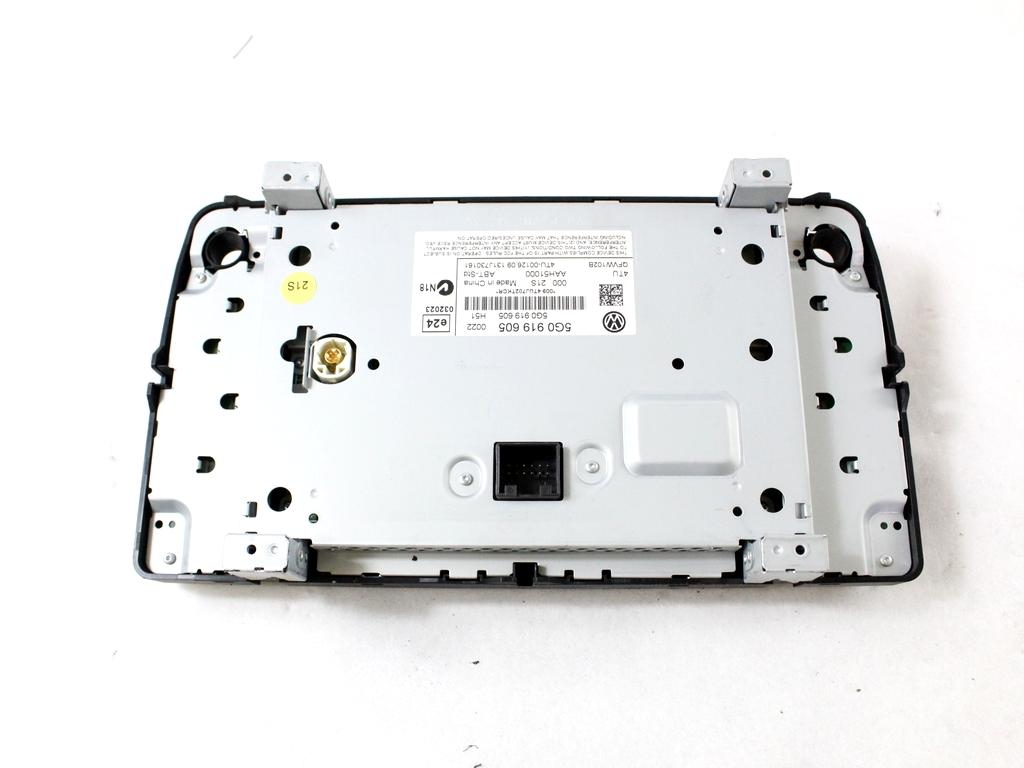 5G0919605 DISPLAY SISTEMA MULTIMEDIALE VOLKSWAGEN GOLF 7 1.2 B 63KW 5M 5P (2014) RICAMBIO USATO