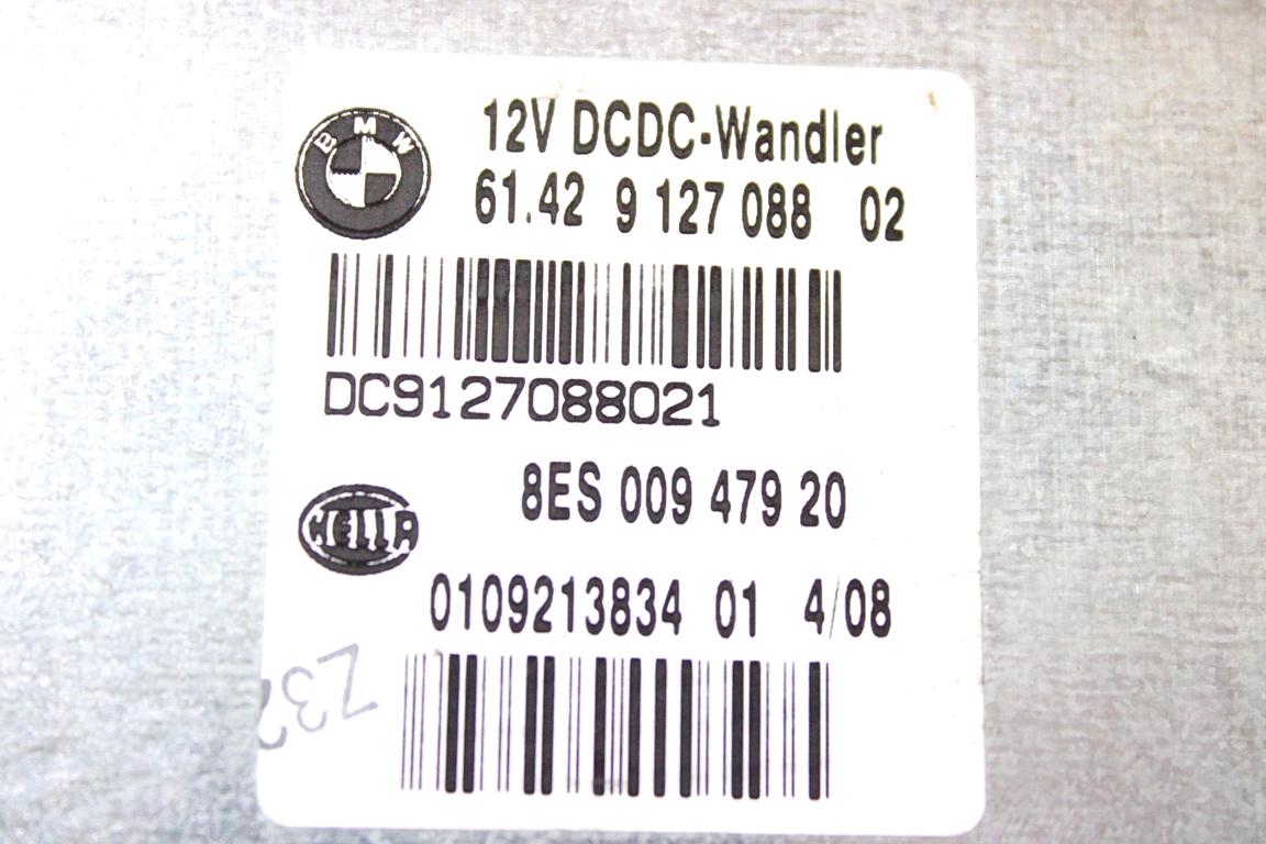 61429127088 CENTRALINA CONVERTITORE CORRENTE CONTINUA DC/DC  BMW SERIE 3 320D E92 2.0 D 130KW 6M 2P (2008) RICAMBIO USATO