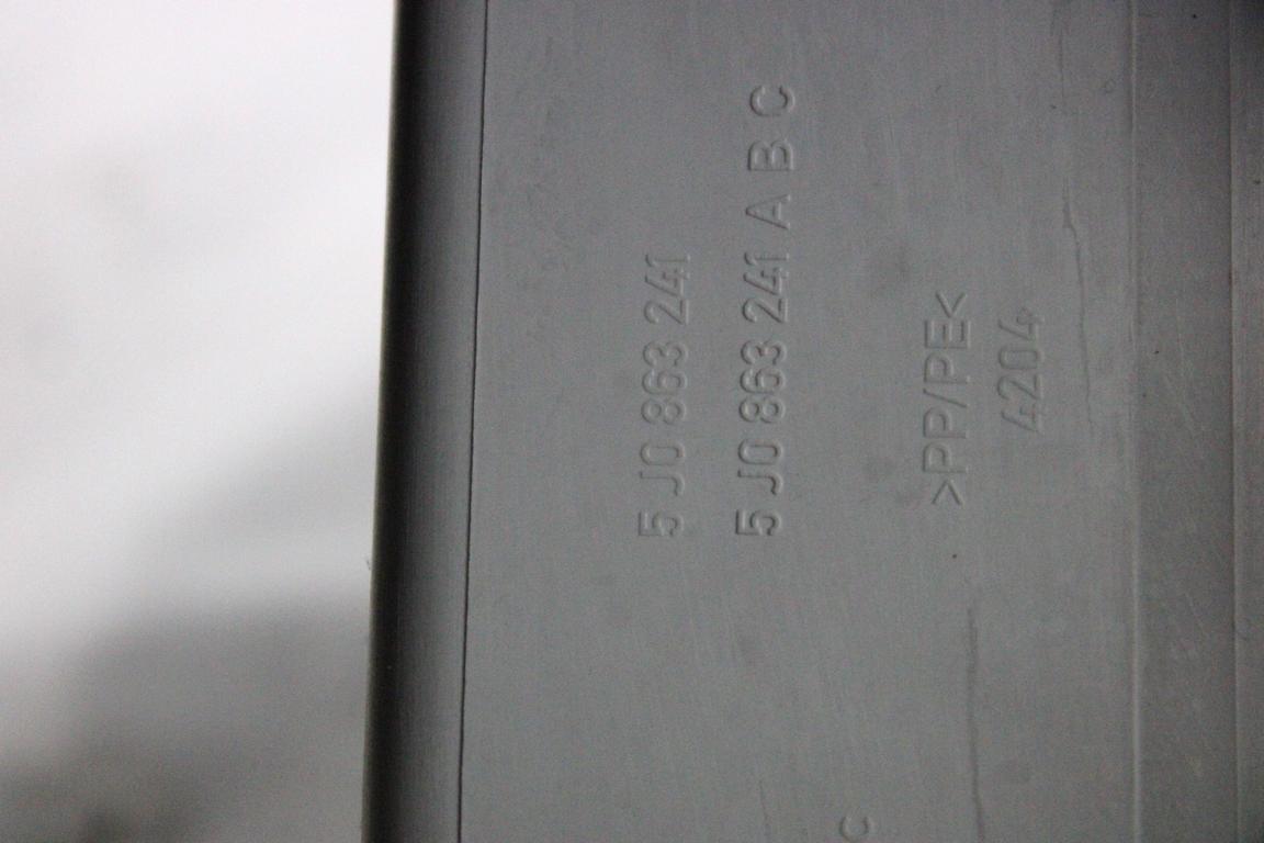 5J0863241 TUNNEL CENTRALE SKODA FABIA 1.2 B 51KW 5M 5P (2007) RICAMBIO USATO
