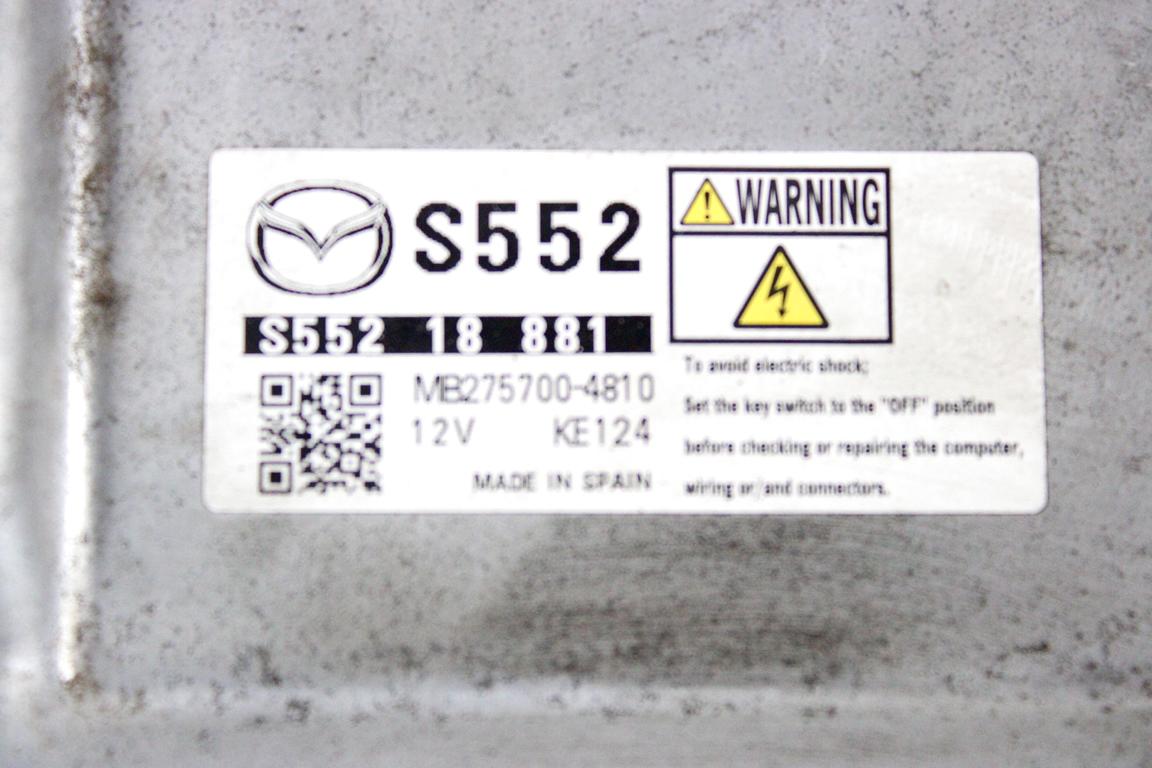 S55218881 CENTRALINA INIEZIONE MOTORE MAZDA CX-3 1.5 D 77KW 6M 5P (2017) RICAMBIO USATO