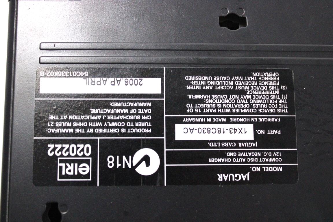 1X43-18C830-AC CARICATORE CD JAGUAR X-TYPE 2.5 B 143KW 5M 5P (2006) RICAMBIO USATO