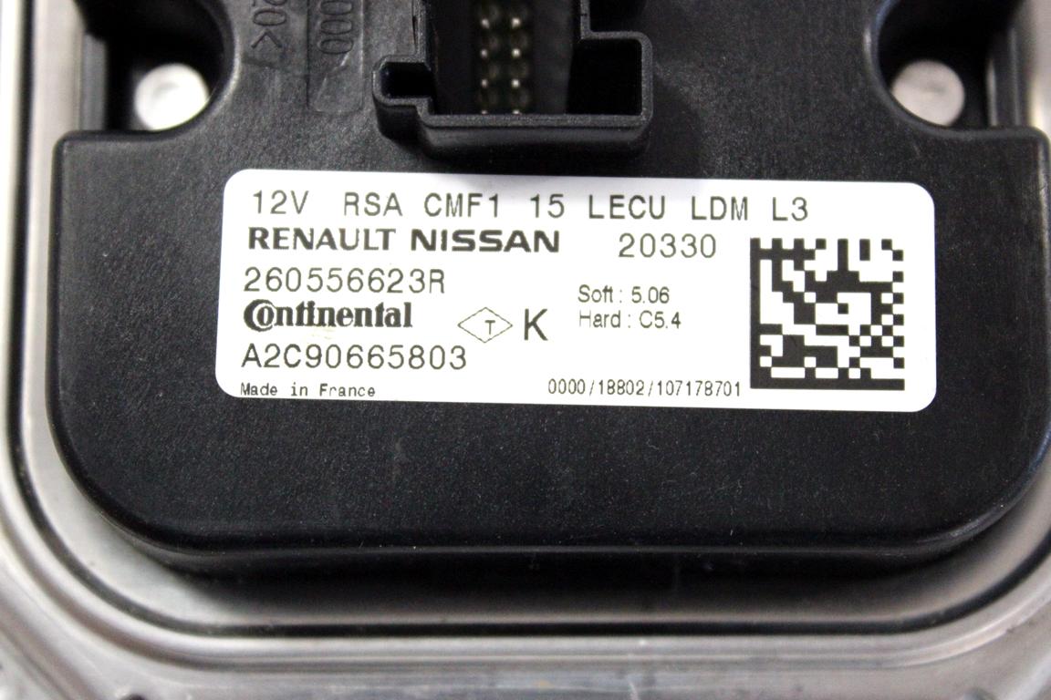 260556623R CENTRALINA FARO LED RENAULT CAPTUR 1.0 G 74KW 6M 5P (2021) RICAMBIO USATO