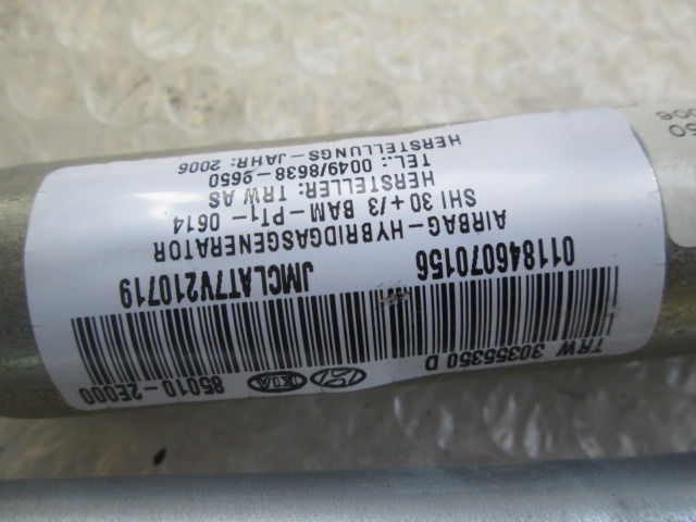 AIRBAG DE CABEZA, LADO IZQUIERDO OEM N. 850202 PIEZAS DE COCHES USADOS HYUNDAI TUCSON (2004 - 2009) DIESEL DESPLAZAMIENTO 20 ANOS 2007