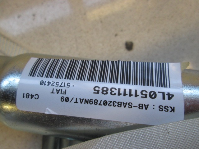 AIRBAG DE CABEZA, LADO IZQUIERDO OEM N. 51752410 PIEZAS DE COCHES USADOS LANCIA Y YPSILON 843 (2003-2006) DIESEL DESPLAZAMIENTO 13 ANOS 2005