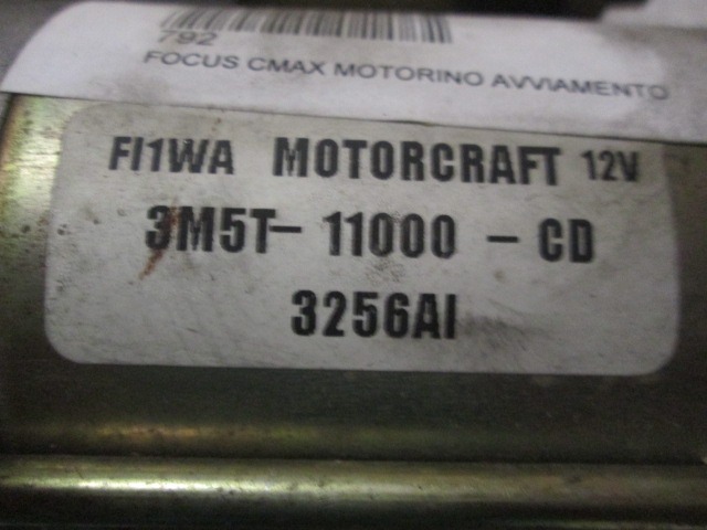 FORD CMAX (2003/2007) 1.6 TDCI MOTOR 3M5T-11000-CD