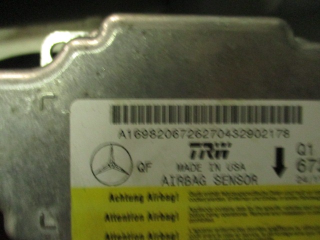 KIT AIRBAG COMPLETA OEM N. KIT AIRBAG COMPLETO PIEZAS DE COCHES USADOS MERCEDES CLASSE A W169 5P C169 3P (2004 - 04/2008) DIESEL DESPLAZAMIENTO 20 ANOS 2004